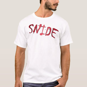 T-shirt rouge narquois de logo