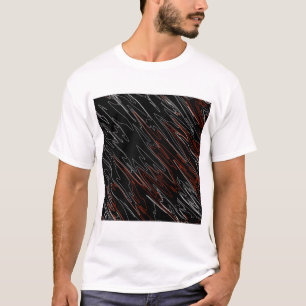 T-shirt Rouge noir marbré