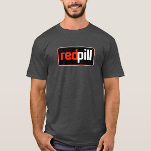 T-shirt rouge Pill™ Text Black Logo