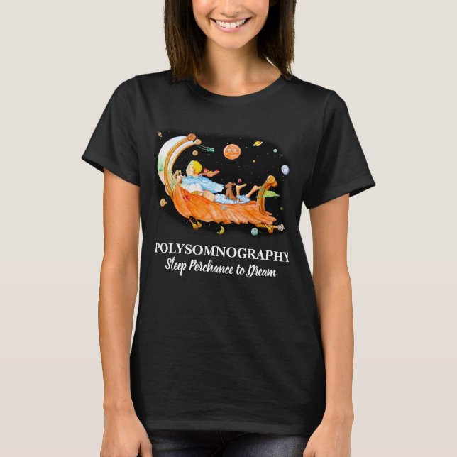 T-shirt rouge POLYSOMNOGRAPHIE LABORATOIRE (Devant)