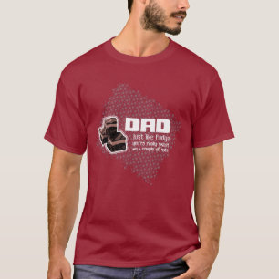 T-shirt rouge pour l'anniversaire de Fête des père