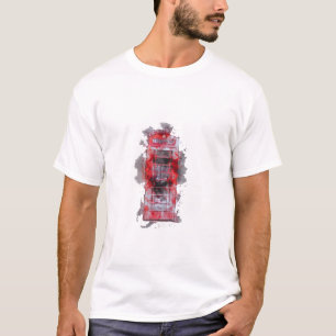 T-shirt Rouge-Téléphone-Box