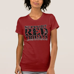 T-shirt Rouge vendredi de soutien