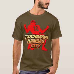 T-shirt Rouge Vendredi Touchdown Kansas City Lover Chiffre