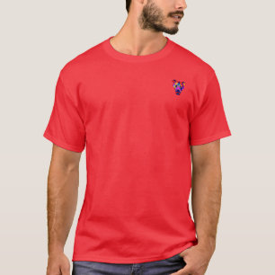 T-shirt rouge vif poche homme Alexander's Dog