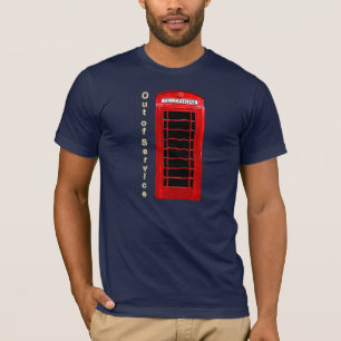 T-shirt rouge vintage de temps de froid de cabine