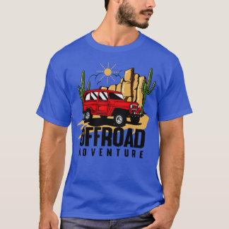 T-SHIRT ROUGE VOITURE EN AVENTURE