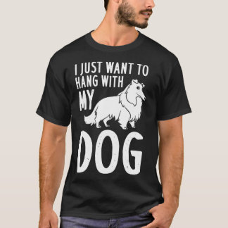 T-shirt Rough Collie Chien Chien Chien Chien Chien Chien C