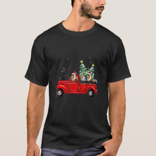 T-shirt Rough Collie Chien conduisant Xmas Camion Arbre de