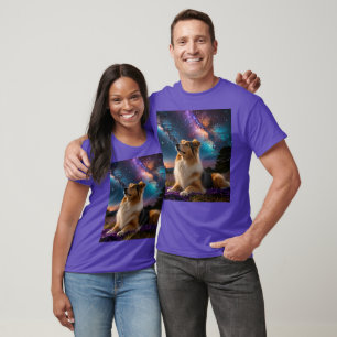 T-shirt Rough Collie Under the Stars