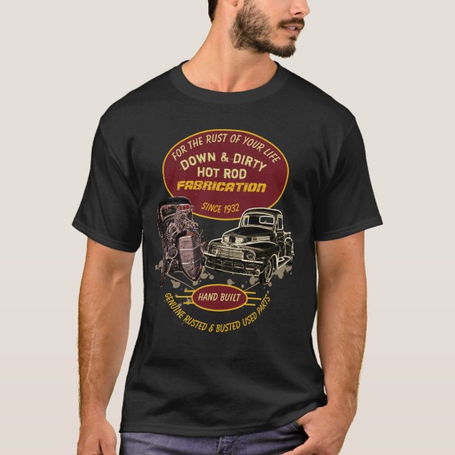 T-shirt Rouille de votre vie vers le bas et de la (Devant)