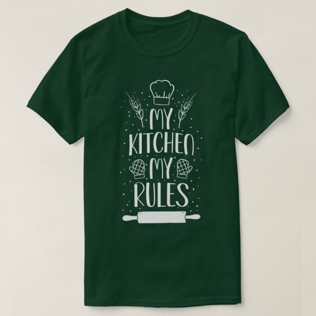 T-shirt Rouleau à pâtisserie Bake 45 (Design devant)