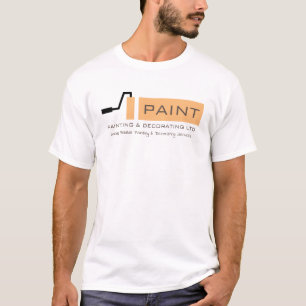 T-shirt Rouleau à peinture crème, Peintre & Décorateur Adv