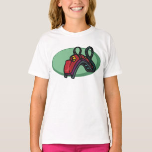 T-shirt Rouleau couleur rouge Dessous de verre à tour
