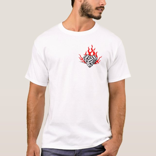 T-shirt Rouleau de caractères - Équipage 3d6 (Devant)