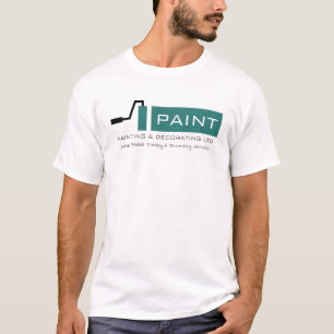 T-shirt Rouleau de peinture turquoise, Peintre & Décorateu