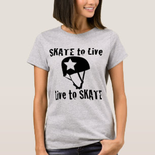 T-shirt Rouleau Derby, patin à vivre vivant pour patiner,