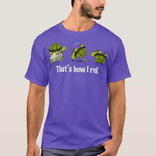 T-shirt Roulement De Tortue Drôle De Canard Et De Rouleau