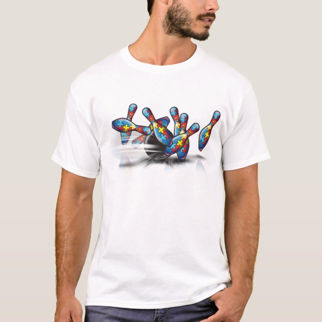 T-shirt Roulement pour l'autisme (Devant)