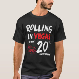 T-shirt Rouler À Vegas Pour Mon 20E Anniversaire Mariage M