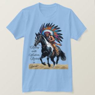 T-shirt Rouler avec sagesse, enraciné dans l'esprit”