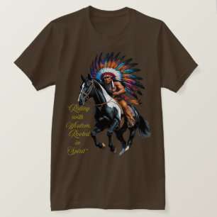 T-shirt Rouler avec sagesse, enraciné dans l'esprit”