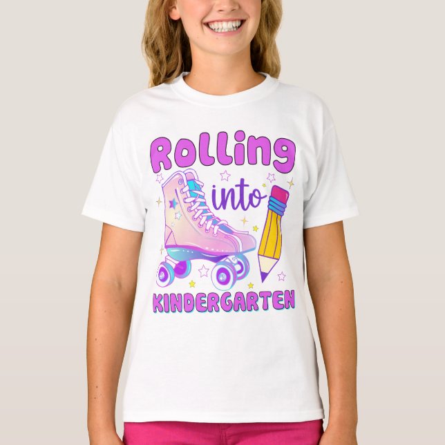 T-shirt Rouler Dans La Maternelle | Patinage à rouleaux (Devant)