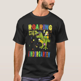 T-shirt Rouler Dans Le Jardin D'Enfants Dinosaure Sac À Do