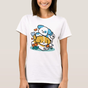 T-shirt Rouler En Mai Comme De Joyeux Pups - Mignonne Chie