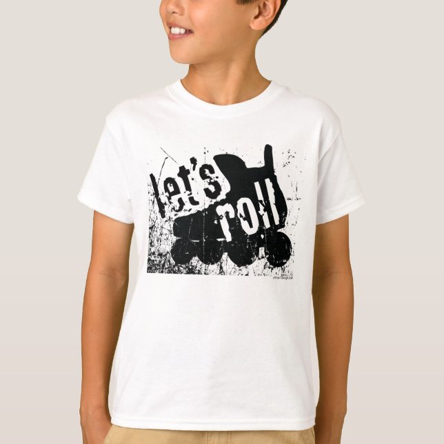 T-shirt Roulons (l'hockey de rouleau) (Devant)