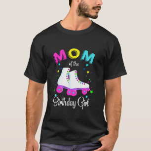 T-shirt Roulons maman de l'anniversaire fille Roller patin