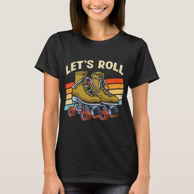 T-shirt Roulons Patinage Unicorn Patinage Patinage (Devant)