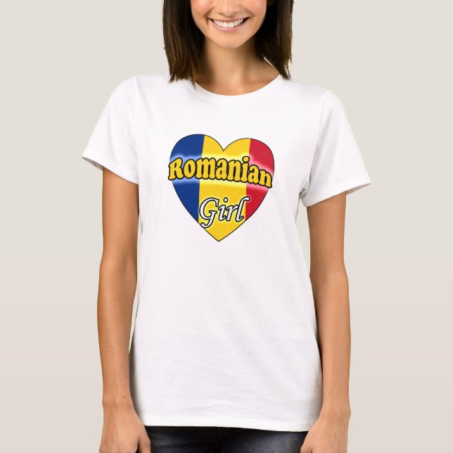 T-shirt Roumaine fille (Devant)