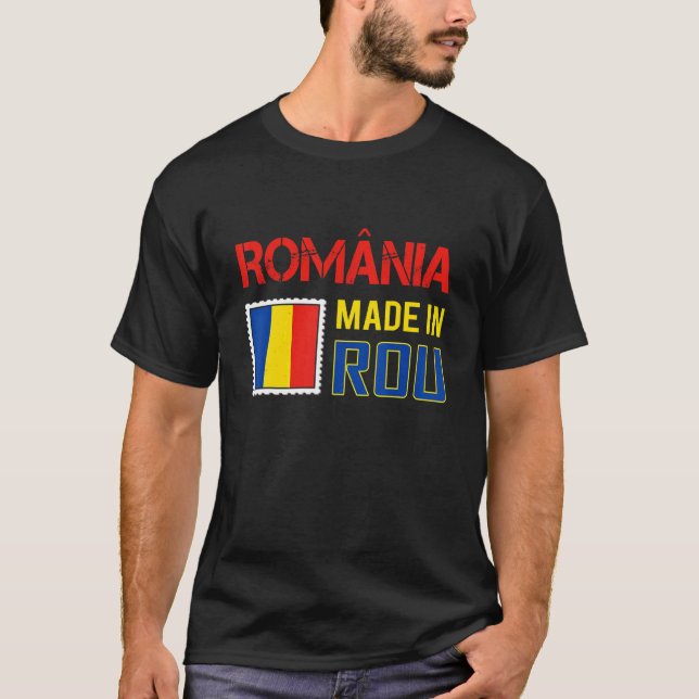 T-shirt Roumanie Drapeau de Roumanie Roumain (Devant)