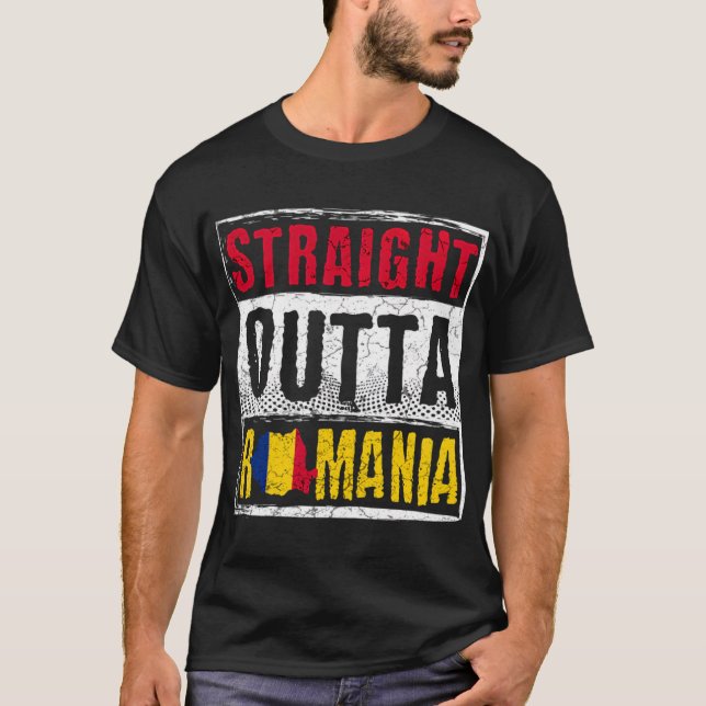 T-shirt Roumanie Droite Outta Roumanie (Devant)