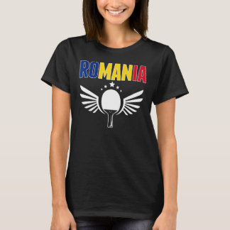 T-shirt Roumanie Ping Pong Roumain Tennis de Table Soutien