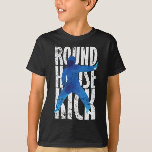 T-shirt Round House Kick Kickboxing Taekwondo 