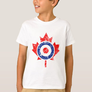 T-shirt Roundel Feuille d'érable canadien Grunge Mod CANAD