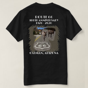 T-shirt Route 66-100 ans Oatman Arizona Retour