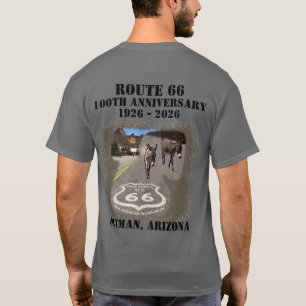 T-shirt Route 66 100e Anniversaire Oatman Arizona Dos