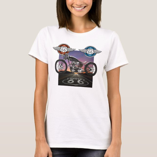 T-shirt Route 66 - Moto - SRF (Devant)