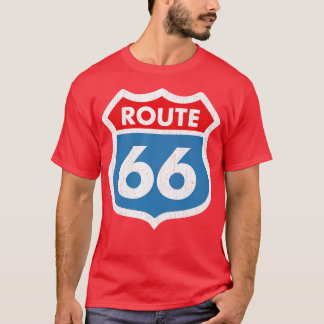 T-shirt Route 66 Patiné