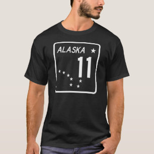 T-SHIRT ROUTE ALASKA ROUTE 11 SIGNE ROUTIER ALASKAN H
