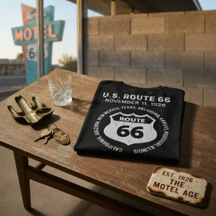 T-shirt Route américaine 66