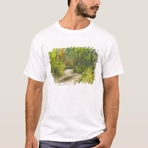 T-shirt Route avec couleurs d'automne et trembles à Kebler
