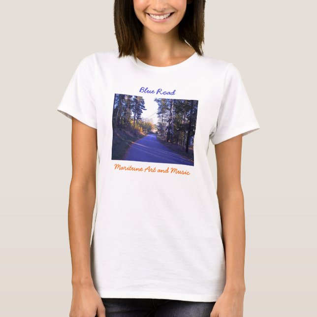 T-shirt Route bleue (Devant)