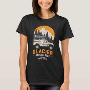 T-shirt Route du parc national du Glacier vintage Montana