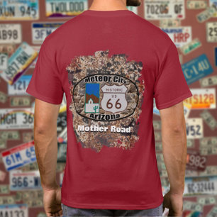 T-shirt Route historique 66 ~ Meteor City, Arizona