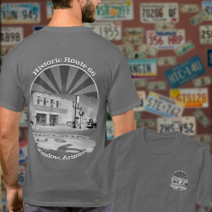 T-shirt Route historique 66 Winslow Arizona Avant arrière