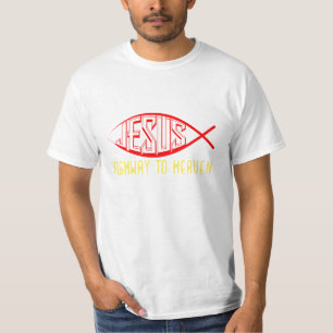 T-shirt Route Jésus vers le ciel